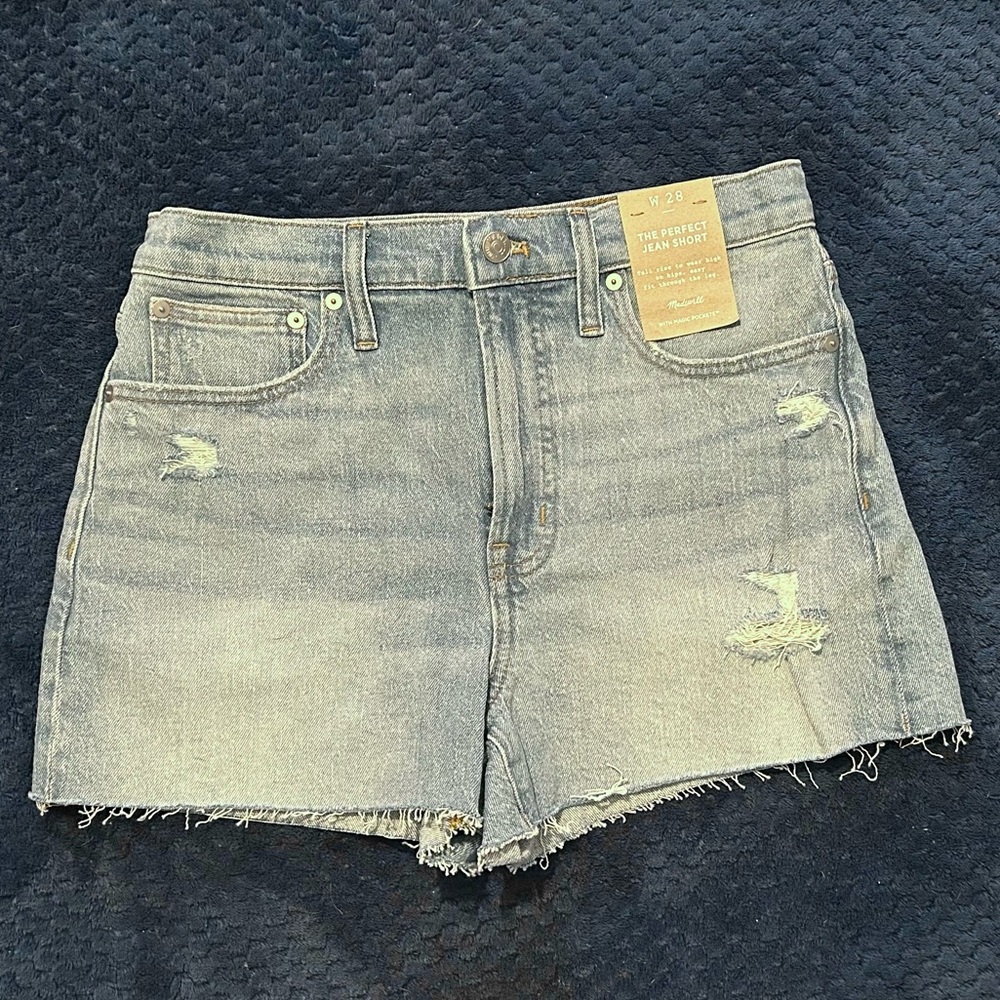 Madewell The Perfect Jean Short size 28 brand new with tags